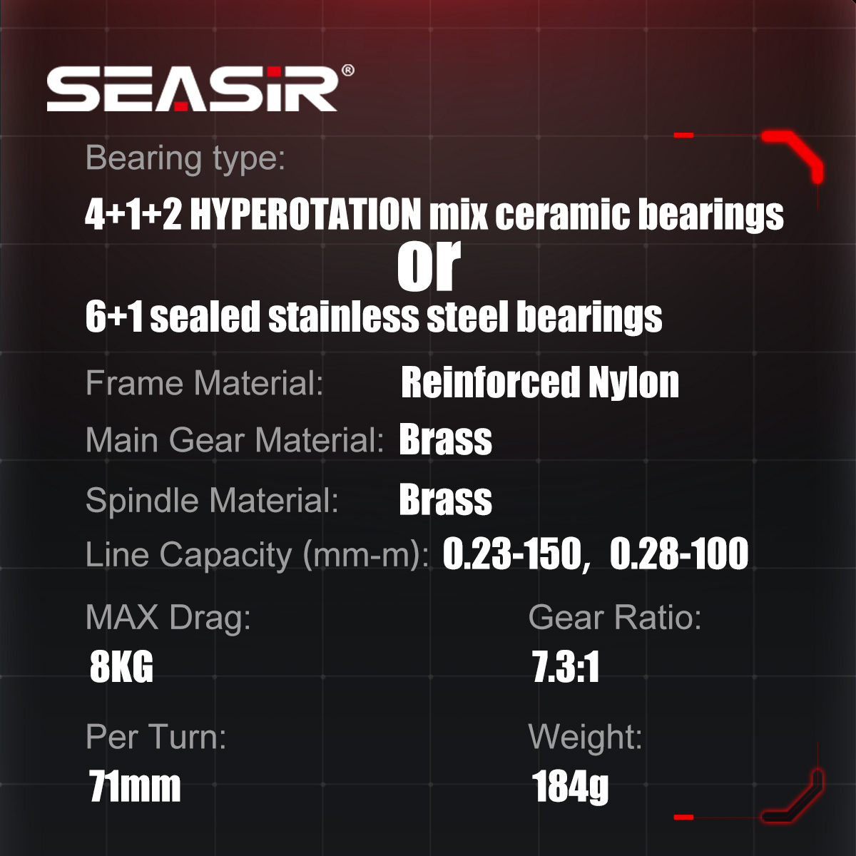 SEASIR CAST-X3 Baitcasting Ree - Abu Garcia Reel Max 评论和价格